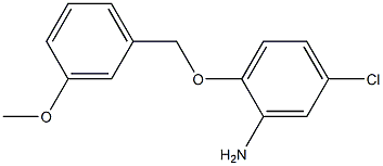 5-chloro-2-[(3-methoxyphenyl)methoxy]aniline Struktur