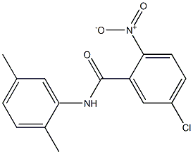 5-chloro-N-(2,5-dimethylphenyl)-2-nitrobenzamide Struktur