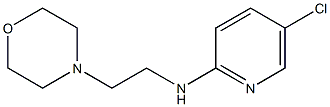 5-chloro-N-[2-(morpholin-4-yl)ethyl]pyridin-2-amine Struktur