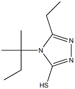 5-ethyl-4-(2-methylbutan-2-yl)-4H-1,2,4-triazole-3-thiol Struktur