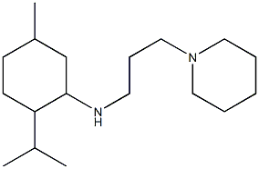 5-methyl-N-[3-(piperidin-1-yl)propyl]-2-(propan-2-yl)cyclohexan-1-amine Struktur