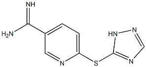 6-(1H-1,2,4-triazol-5-ylsulfanyl)pyridine-3-carboximidamide Struktur