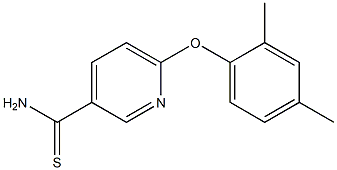 6-(2,4-dimethylphenoxy)pyridine-3-carbothioamide Struktur