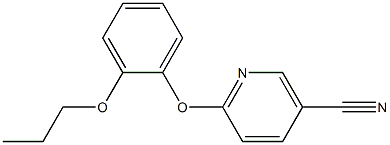 6-(2-propoxyphenoxy)nicotinonitrile Struktur