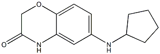 6-(cyclopentylamino)-3,4-dihydro-2H-1,4-benzoxazin-3-one Struktur