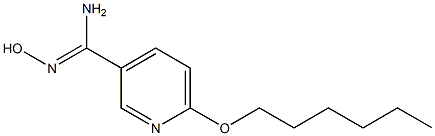 6-(hexyloxy)-N'-hydroxypyridine-3-carboximidamide Struktur