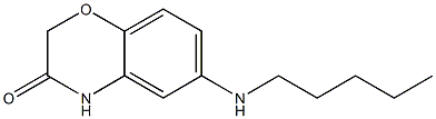 6-(pentylamino)-3,4-dihydro-2H-1,4-benzoxazin-3-one Struktur