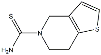 6,7-dihydrothieno[3,2-c]pyridine-5(4H)-carbothioamide Struktur