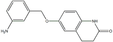 6-[(3-aminophenyl)methoxy]-1,2,3,4-tetrahydroquinolin-2-one Struktur