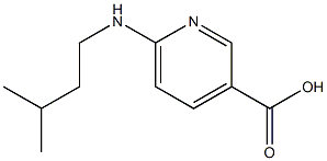 6-[(3-methylbutyl)amino]pyridine-3-carboxylic acid Struktur