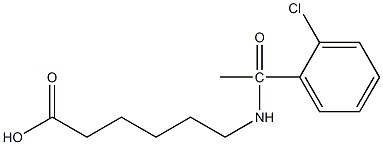 6-[1-(2-chlorophenyl)acetamido]hexanoic acid Struktur