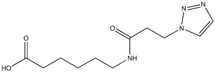 6-[3-(1H-1,2,3-triazol-1-yl)propanamido]hexanoic acid Struktur