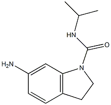 6-amino-N-(propan-2-yl)-2,3-dihydro-1H-indole-1-carboxamide Struktur