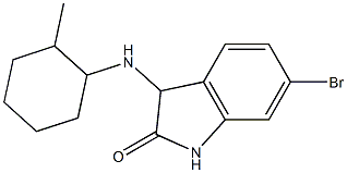 6-bromo-3-[(2-methylcyclohexyl)amino]-2,3-dihydro-1H-indol-2-one Struktur