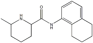 6-methyl-N-(5,6,7,8-tetrahydronaphthalen-1-yl)piperidine-2-carboxamide Struktur