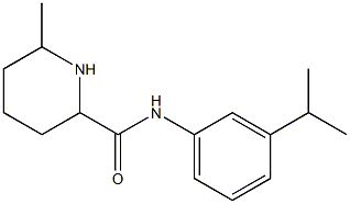 6-methyl-N-[3-(propan-2-yl)phenyl]piperidine-2-carboxamide Struktur