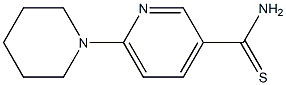 6-piperidin-1-ylpyridine-3-carbothioamide Struktur