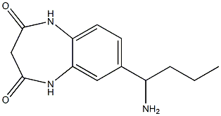 7-(1-aminobutyl)-2,3,4,5-tetrahydro-1H-1,5-benzodiazepine-2,4-dione Struktur