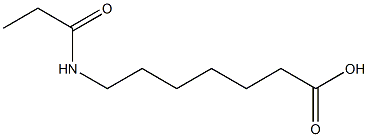 7-(propionylamino)heptanoic acid Struktur