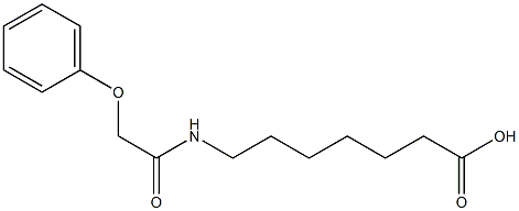 7-[(phenoxyacetyl)amino]heptanoic acid Struktur