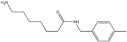 7-amino-N-(4-methylbenzyl)heptanamide Struktur