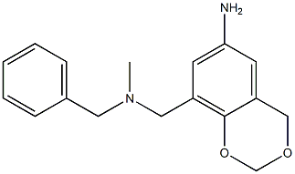 8-{[benzyl(methyl)amino]methyl}-2,4-dihydro-1,3-benzodioxin-6-amine Struktur