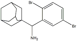 adamantan-1-yl(2,5-dibromophenyl)methanamine Struktur