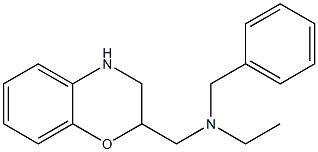 benzyl(3,4-dihydro-2H-1,4-benzoxazin-2-ylmethyl)ethylamine Struktur