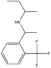 butan-2-yl({1-[2-(trifluoromethyl)phenyl]ethyl})amine Struktur