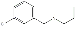 butan-2-yl[1-(3-chlorophenyl)ethyl]amine Struktur