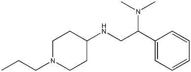 dimethyl({1-phenyl-2-[(1-propylpiperidin-4-yl)amino]ethyl})amine Struktur