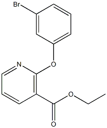 ethyl 2-(3-bromophenoxy)nicotinate Struktur