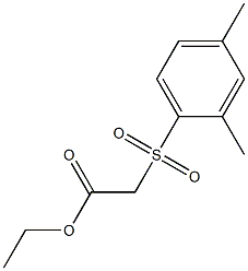 ethyl 2-[(2,4-dimethylbenzene)sulfonyl]acetate Struktur