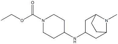 ethyl 4-({8-methyl-8-azabicyclo[3.2.1]octan-3-yl}amino)piperidine-1-carboxylate Struktur