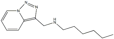 hexyl({[1,2,4]triazolo[3,4-a]pyridin-3-ylmethyl})amine Struktur