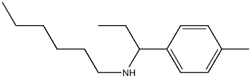 hexyl[1-(4-methylphenyl)propyl]amine Struktur