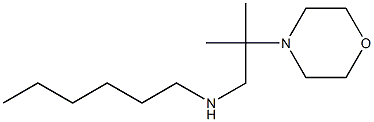 hexyl[2-methyl-2-(morpholin-4-yl)propyl]amine Struktur