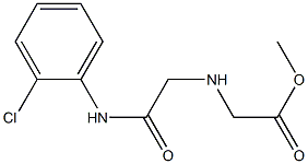 methyl 2-({[(2-chlorophenyl)carbamoyl]methyl}amino)acetate Struktur