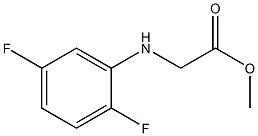 methyl 2-[(2,5-difluorophenyl)amino]acetate Struktur