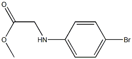 methyl 2-[(4-bromophenyl)amino]acetate Struktur