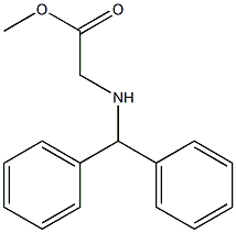 methyl 2-[(diphenylmethyl)amino]acetate Struktur