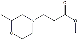 methyl 3-(2-methylmorpholin-4-yl)propanoate Struktur