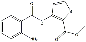 methyl 3-[(2-aminobenzene)amido]thiophene-2-carboxylate Struktur