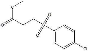 methyl 3-[(4-chlorobenzene)sulfonyl]propanoate Struktur