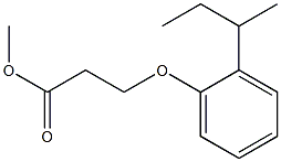 methyl 3-[2-(butan-2-yl)phenoxy]propanoate Struktur