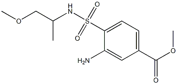 methyl 3-amino-4-[(1-methoxypropan-2-yl)sulfamoyl]benzoate Struktur