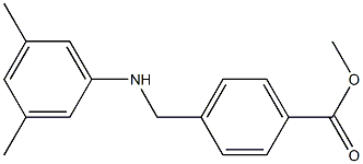 methyl 4-{[(3,5-dimethylphenyl)amino]methyl}benzoate Struktur