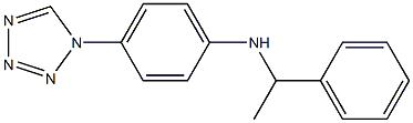 N-(1-phenylethyl)-4-(1H-1,2,3,4-tetrazol-1-yl)aniline Struktur