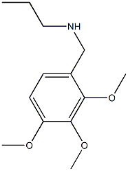 N-(2,3,4-trimethoxybenzyl)propan-1-amine Struktur