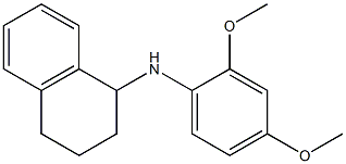 N-(2,4-dimethoxyphenyl)-1,2,3,4-tetrahydronaphthalen-1-amine Struktur